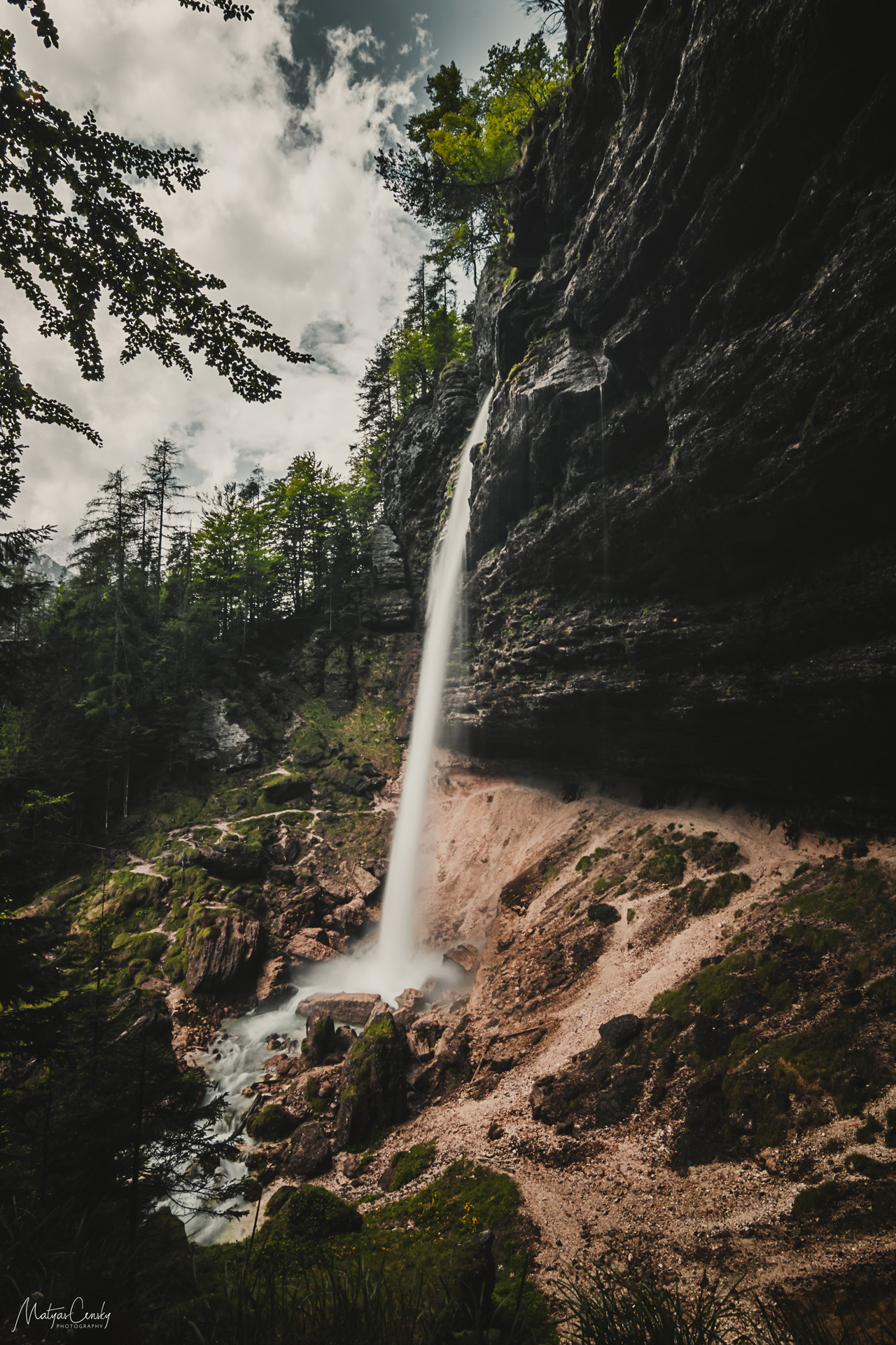 Photo of a Pericnik waterfall, Slovenia.