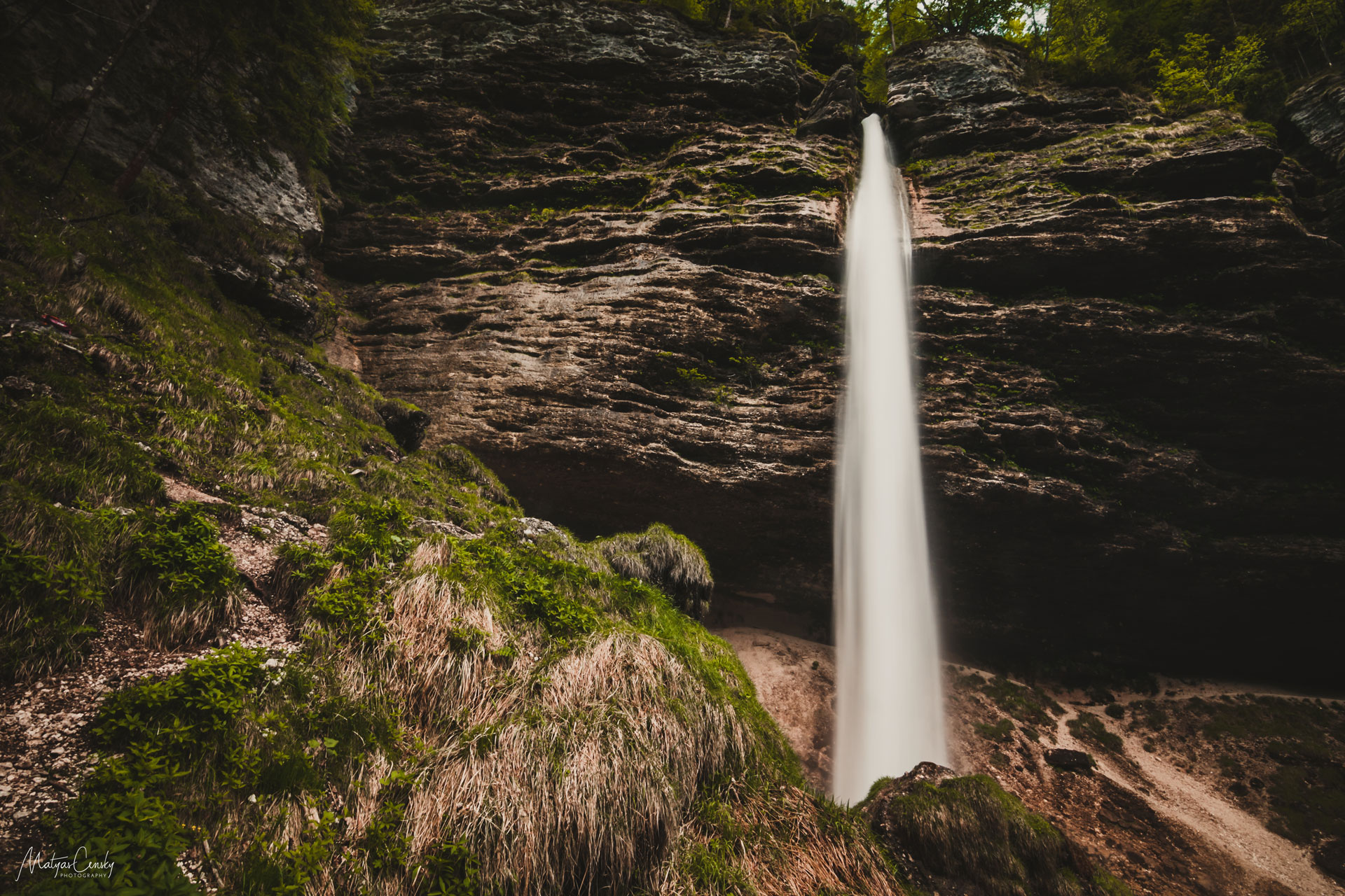 Photo of a Pericnik waterfall, Slovenia.